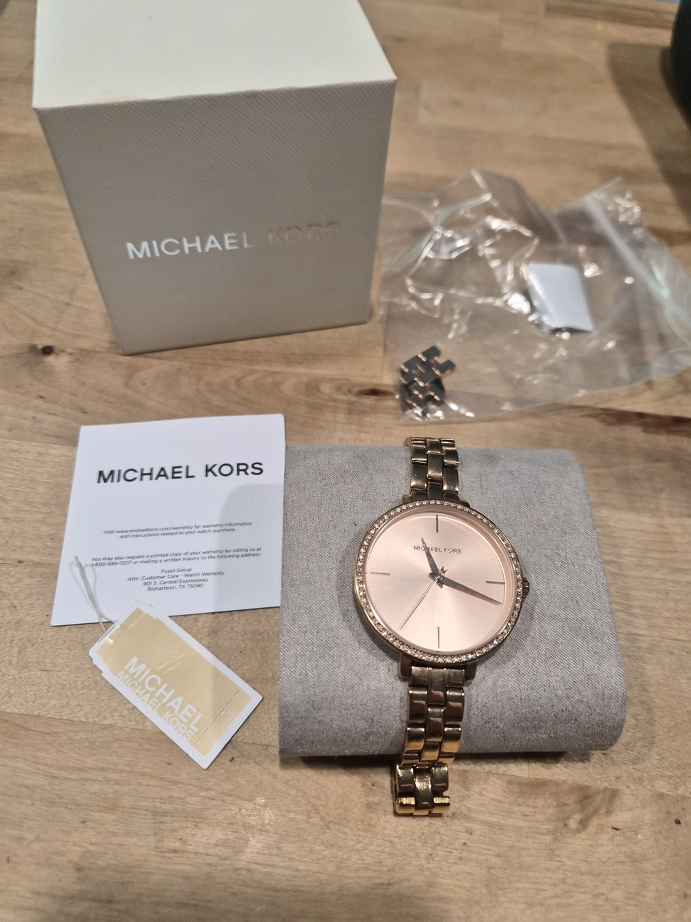 Michael Kors Rose Gold Crystal-Trim Women's Watch